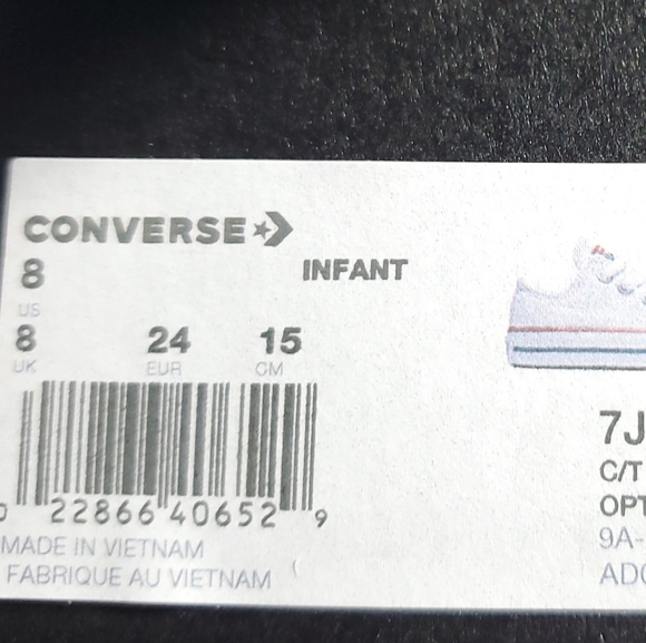 Converse C/T A/S OX INFANT VARIOUS SZ - Picture 8 of 11